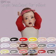 Sims4 Pose, Sims 4 Infant, Infant Accessories, Sims 4 Cas Background, Plastic Bag Crafts, Sims 4 Tattoos, Simple Headbands