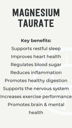 Type Of Magnesium, Magnesium Taurate, Forms Of Magnesium, Magnesium Benefits, Magnesium Deficiency, Improve Heart Health, Natural Health Remedies, Nerve Pain