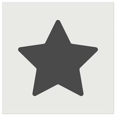 a black star on a white background