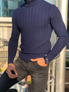 Fitted Knitted Casual Turtleneck, Casual Fitted Knitted Turtleneck, Fitted Casual Knitted Turtleneck, Casual Fitted Knit Turtleneck, Gray Turtleneck Outfit, Dark Grey Turtleneck, Turtleneck Outfits, Bald Men, Grey Turtleneck