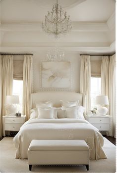 White And Cream Bedroom Ideas, Cream And White Bedroom, School Bedroom, Royal Bedroom Design, Bedroom Accents, Retreat Home, Bedroom Inspiration Cozy, Beige Bedroom Decor, Bedroom Revamp