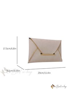 Bird in Bag - Leather Clutch Purse Beige Envelope Clutch For Party, Beige Clutch With Magnetic Closure For Formal Events, Rectangular Faux Leather Evening Clutch, Beige Faux Leather Bag For Formal Occasions, Trendy Brown Clutch For Party, Formal Beige Clutch With Magnetic Closure, Beige Faux Leather Formal Bag, Trendy Beige Clutch For Formal Occasions, Formal Beige Faux Leather Bag