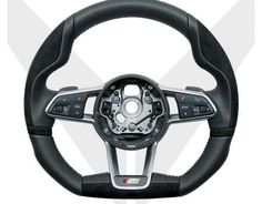 the steering wheel is shown in this image