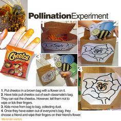 a collage of pictures showing how to draw and paint with bees on paper bags