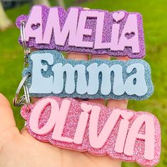 Keychains are 3.0 to 4.0 inches in length. Size varies depending on the name and font.  This listing is for one name only, if two names are left on personalization I will use the first name. Trendy Rectangular Keychains For Gifts, Personalized Rectangular Keychains, Trendy Rectangular Keychains For Personal Use, Cute Pink Rectangular Keychain, Customized Pink Keychains, Trendy Customized Keychains, Cute Rectangular School Keychains, Custom Name Pink Keychains For School, Customized Rectangular Keychains For School