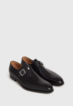 Monk Strap Shoes, Strap Shoes, Goodyear Welt, Monk Strap, Boots Men, Classic Black, Leather Shoes, Ferrari, Dress Shoes Men