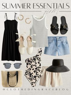 H&M Fashion Finds For Summer Resort Casual Attire Women, Hawaii Vacation Outfits, Beach Outfits Women Vacation, Island Vacation Outfits, Beach Trip Outfits, Asia Cruise, H M Outfits, Vacation Outfits Women, Classy Summer Outfits