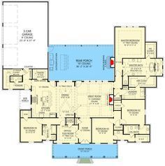 the floor plan for this house is very large