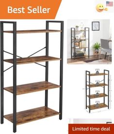 the best seller is an industrial shelving unit