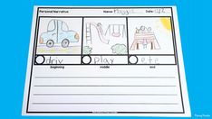 a printable worksheet for beginning and ending sounds with pictures of vehicles on them