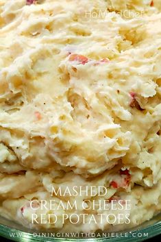 Mashed Cream Cheese Red Potatoes Mashed Potatoes Recipe Cream Cheese, Mashed Potatoes With Skin, Twice Baked Mashed Potatoes, Red Skin Mashed Potatoes, Cream Cheese Mashed Potatoes, Recipes Potatoes, Creamy Garlic Mashed Potatoes, Mashed Red Potatoes, Cream Cheese Potatoes