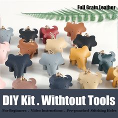 the diy kit without tools is full grain leather