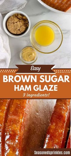 brown sugar ham glaze recipe with ingredients