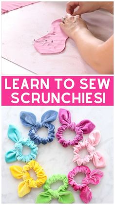 how to sew scrunchies for toddlers and girls with instructions on how to make them