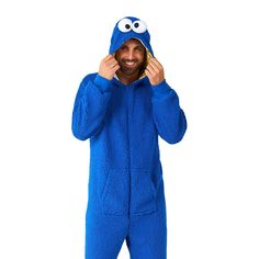 Bring the lovable and cozy world of Sesame Street to life and immerse yourself in pure joy and wonder with the men's Cookie Monster one-piece pajamas from OppoSuits. Click on this MEN'S GUIDE to find the perfect fit and more! Bring the lovable and cozy world of Sesame Street to life and immerse yourself in pure joy and wonder with the men's Cookie Monster one-piece pajamas from OppoSuits. Click on this MEN'S GUIDE to find the perfect fit and more! FEATURES Attached hood Front zipper closure Long Cookie Monster Onesie, Cookie Monster Costume, Colorful Romper, Sesame Street Cookies, Kids Costumes Girls, Monster Costumes, Sesame Street Cookie Monster, Pajama Outfit, Up Costumes