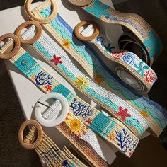 Multi-coloured belt with a boho touch #accessorize  Hand made belts !! Made with love  Brand new Women's Belt, Made With Love, Belts For Women, Women's Accessories, Belts, With Love, Hand Made, Multi Color, Women Accessories