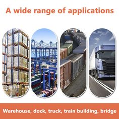 a brochure with different types of trucks and cargo containers on it's sides