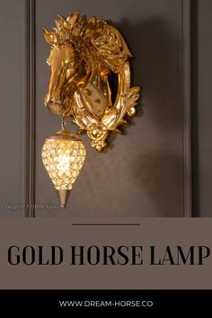 Gold horse lamp European Wall, Horse Lamp, Golden Horse, Golden Wall, Wall Lights Living Room, Bedroom Bedside Lamp, Mirror With Led Lights, Wall Lamps Bedroom, Lighting Modern