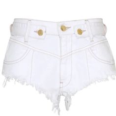 Euc. Worn Once. Size 28. Measurements In Pics. White Short Shorts, Low Rise Shorts, Frayed Denim, City Dress, Denim Details, Summer Beach Wear, Laid Back Style, White Short, Short Shorts