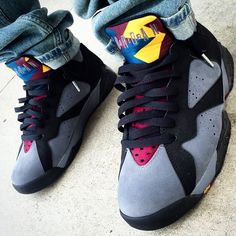 Air Jordan 7 "Bordeaux" Jordan 7 Bordeaux Outfit, Nike Air Jordan 7 Retro, Rapper Outfit, Air Jordan 6 Georgetown, Jordan 9 Fire Red, Cheap Jordan, Retro 7, Cheap Jordan Shoes, Wmns Air Jordan 6 Retro 'gold Hoops'