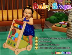 the baby steps infant activity walker is shown in this screenshot from the video game