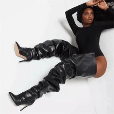 New Over The Knee Boots Boots Thigh High Stiletto Boots, Plus Size Baddie Outfits, Buy Boots, Black Thigh High, Nightclub Party, Beautiful Boots, Girls Boots, Thigh High Boots, Thigh High