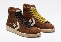 Converse x Barriers Pro Leather Brown SZ 8 M/9.5 W Men Shoes Sneakers A01787C. Leather Converse Shoe, Converse Blaze Pro, Converse Collection, Converse Pro Leather, Men Shoes Sneakers, Leather Converse, Veja Sneakers, Adidas Spezial, Converse Chuck 70