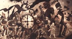 an image of a group of people with clocks