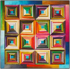 an abstract painting with squares and rectangles