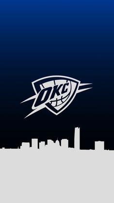 the logo for the basketball team is shown in front of a cityscape