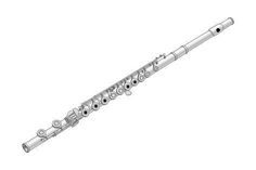 a drawing of a flute on a white background