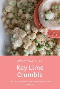 the cover of sweet mac shop's key lime crumble