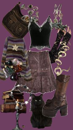 Hippie Goth, Earthy Outfits, Alt Fashion, Thrift Fashion, Hippie Outfits, Clothes And Accessories