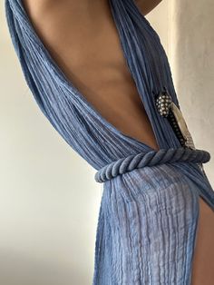 GODDES BEACH DRESS,BLUE DRESS,INDIGO DRESS Beachwear Kaftan With Back Tassel Tie-up, Blue Bohemian Dress With Back Tassel Tie-up, Blue Tie-back Beachwear Dress, Blue Grecian Dress, Caucasian Race, Macrame Fashion Runway, Toga Party, Hair Challenge, Boho Inspo