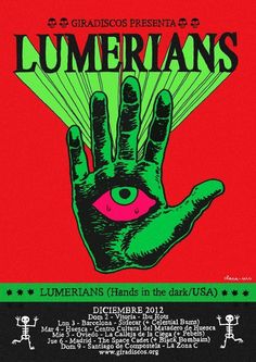 the poster for lumerians'hand in the dark usa, which features an image of