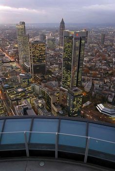 an aerial view of the london skyline at dusk from the top of the shardle