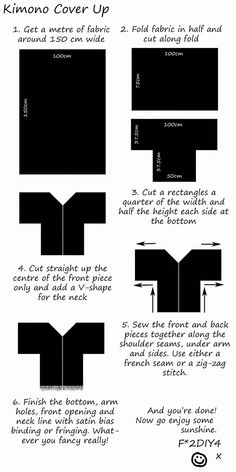 the instructions for how to make an origami book cover with pictures and text