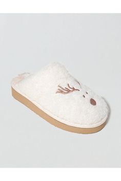 Textile upper and lining/Slip-on silhouette/Round toe/Rubber outsole Reindeer, Women's Jeans, American Eagle Outfitters, American Eagle, Slippers, Women Jeans, Slip On, Textiles, Women Shoes