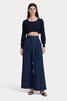 Coxsone Pant 2024 Clothes, Perfect White Tee, Cotton Slip, Cropped Knit Sweater, Indigo Denim, Dark Indigo, Rachel Comey, Womens Size Chart, Colored Denim