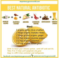 Natural Antibiotics Natural Antibiotic, Natural Recipes, Natural Antibiotics, Holistic Remedies, Food Options, Cold Remedies, Cayenne Pepper, Healing Food, Holistic Medicine