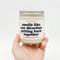 C&E - Smells Like One Direction Getting Back Together - Soy Wax Candle C & E Craft Co Imagine One Direction, Imagines One Direction, One Direction Gifts, I Can Only Imagine, Candle Smells, E Craft, Hot Apple Cider, Warm Fragrance, Natural Soy Wax Candles