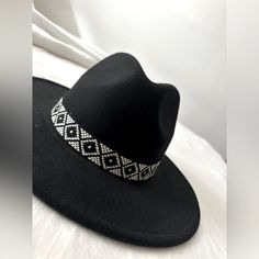 Bought And Never Used! Still Has Tags. Boho Vibes Originally Purchased At (Old) Skylark In Venice Casual Black Fedora For Festivals, Bohemian Black Winter Hat, Black Bohemian Fedora For Party, Skylark, Trim Color, Fedora Hat, Boho Vibe, Free Coloring Pages, Free Coloring