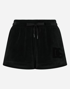 Chenille shorts with embroidered Dolce & Gabbana logo: Black High waist with elasticated waistband and drawstring Inner leg: 5 cm Hem: 34 cm The model is 175 cm tall and wears a size IT 40 Made in Italy Dolce And Gabbana Clothes, Dolce & Gabbana Logo, Chanel Shorts, Black High Waist, Silk Shorts, Logo Black, Stage Outfits, Kpop Outfits, Women Collection