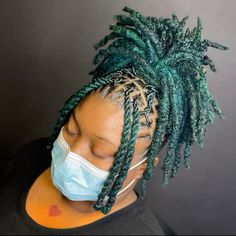 Different Dread Styles For Women, Loc Ponytails For Women, Loc Styles With Curly Ends, Locs Hairstyles For Women Ponytail, Up Do Locs Black Women, Short Locs Ponytail, Dread Ponytail Hairstyles, Locs Ponytail Styles, Pineapple Loc Style