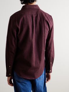 Each Portuguese Flannel design is inspired by its native people and rich heritage. This 'Teca' shirt is cut from soft cotton in a rich burgundy hue. Wear it buttoned up or leave it open over a T-shirt. Flannel Outfits, Rich Burgundy, Mens Flannel Shirt, Luxury Sneakers, How To Wear Scarves, Loungewear Shorts, Casual Blazer, Short Suit, Cotton Flannel