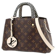 Louis Vuittonlouis Vuitton Montaigne Bb Monogram Leather 2way Shoulder Bag Handbag Brown Claim Beige Gold Metal Fitting Braided Handle Women's Ladies' Bag Crossbodywidth: 0cm Inheight: 21cm Indepth: 13cm Inhandle Length: Approximately 22cmshoulder Length: Approximately 113cm (Removable, Non-Adjustable Length) Louis Vuitton Montaigne, Bb Monogram, Ladies Bag, Monogrammed Leather, Louis Vuitton Bag, Bags Handbags, Gold Metal, Black And Brown, Bag Lady