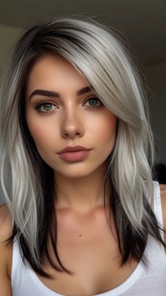 Classic Hair Color, Hair Sculpture, Silver Hair Color Ideas, Hair Color Silver, Hair Colour Design, Make A Wish Foundation, Grey Hair Inspiration, Classic Hair