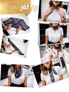 Bandana Outfit, Scarf Knots, Ways To Wear A Scarf, Scarf Outfit, Bandana Styles, Elegante Casual, Mode Casual, Bandana Hairstyles, Bandana Scarf