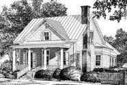 a drawing of a house in black and white