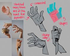 the instructions for how to make an origami hand puppet